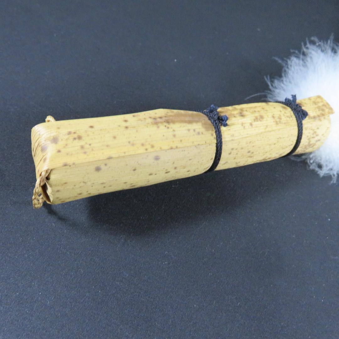 羽箒 羽根 ほうき 白鳥 茶道具 紙箱