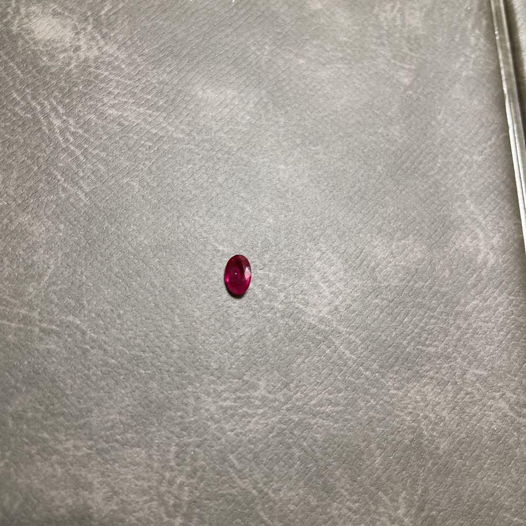 宝石鑑別書付　天然ルビー0.515ct