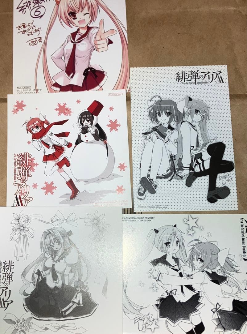 緋弾のアリア　ポスター　イラストカード　掛け替えカバー　クリアファイル等　特典