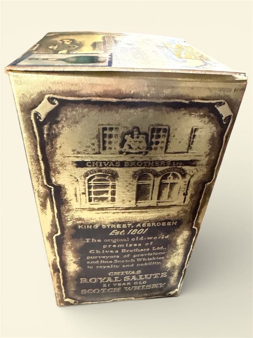 未開封ロイヤルサルート21年　青陶器　巾着付き　スコッチ　古酒 箱入り