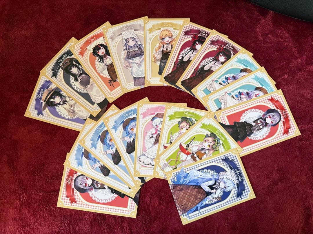 魔法少女ノ魔女裁判　江ノ島コラボカフェ　特典ポストカード　まとめ18点