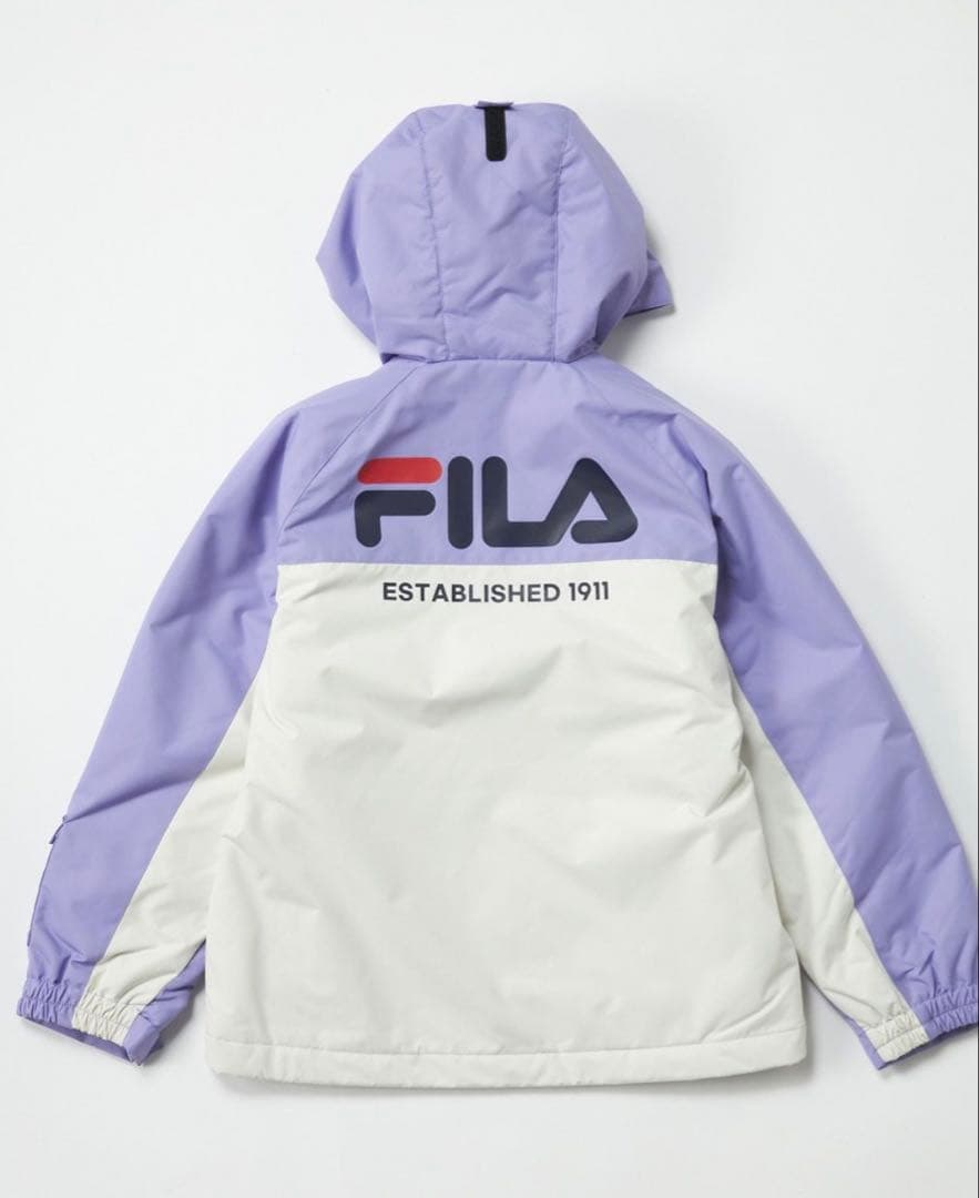 FILA キッズ　スノーウェア　スキーウェア　上下セット　ラベンダー 160