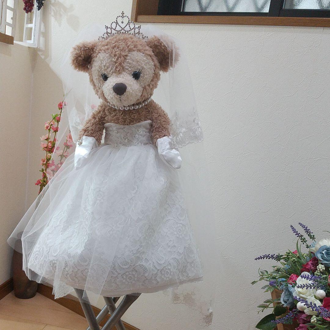 ダッフィ、シェリーメイウェディングドレス