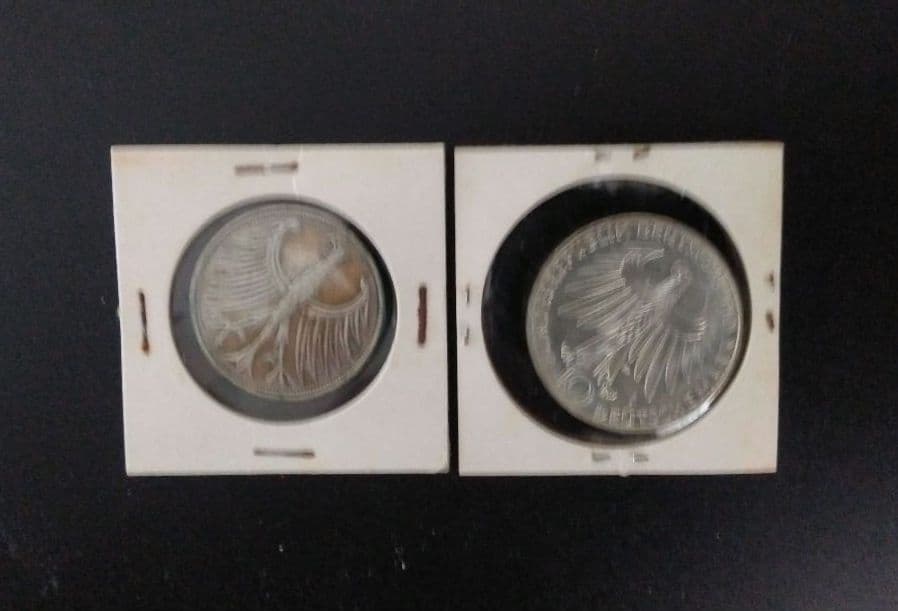 銀貨 ドイツ連邦共和国 マルク 2枚