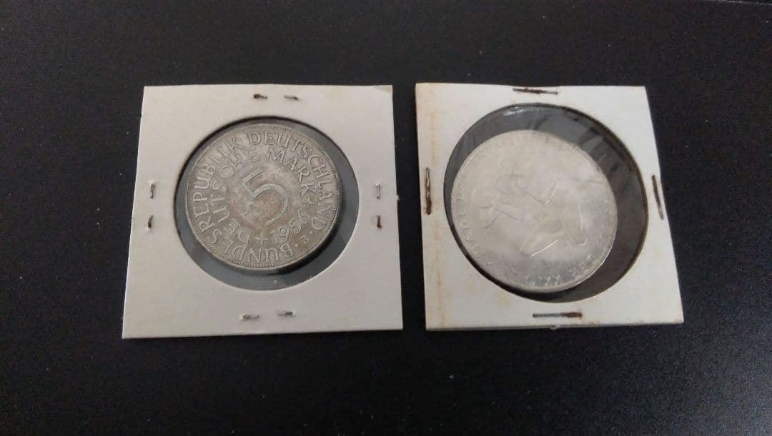 銀貨 ドイツ連邦共和国 マルク 2枚