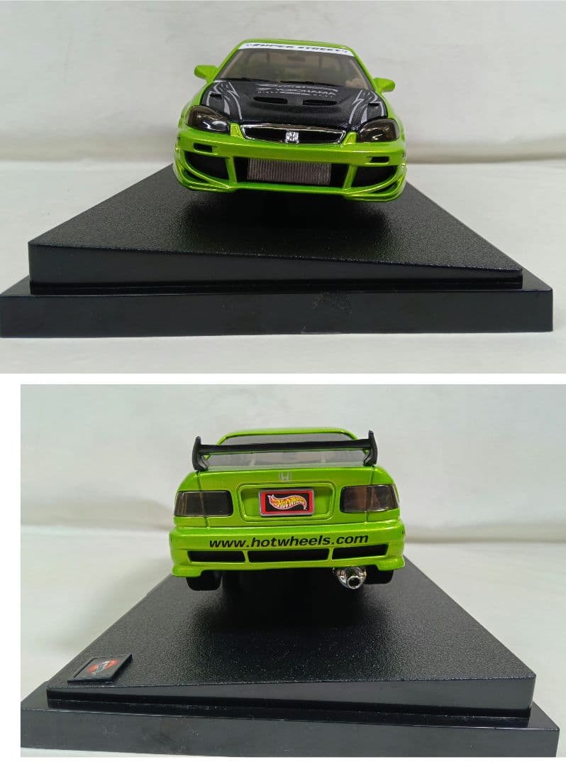 カスタムホンダ　シビックSI　1/18　ミニカー　100% ホットウィール　美品