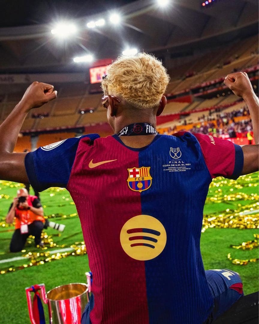 正規品 24-25 バルセロナ　ラミン・ヤマル　コパ・デル・レイ　決勝