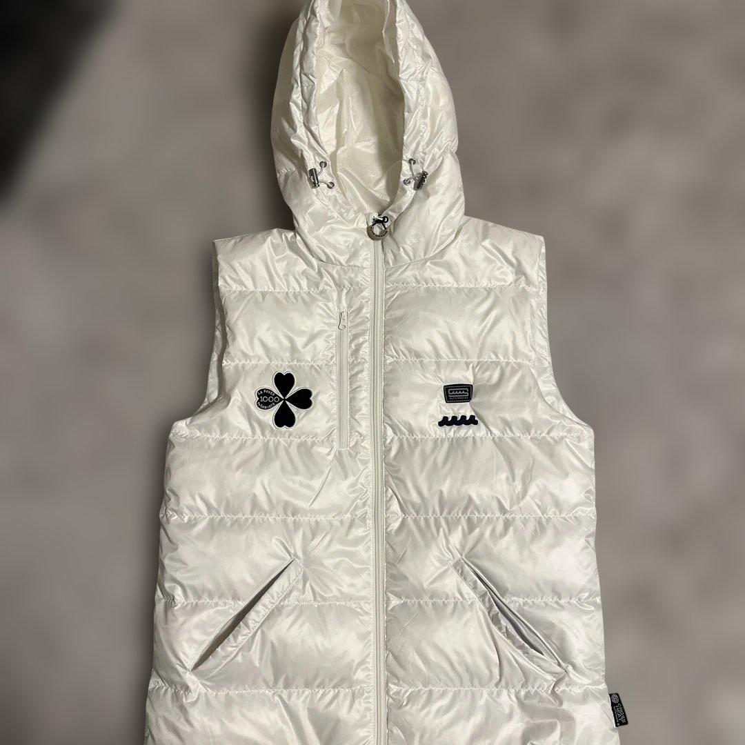 MUTA MARINE フード付きベスト ホワイト