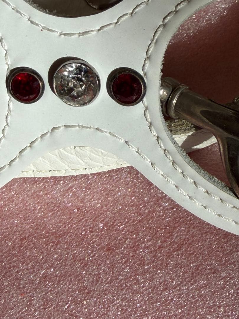 バディベルト　ホワイトレザー ハーネス 2.5号