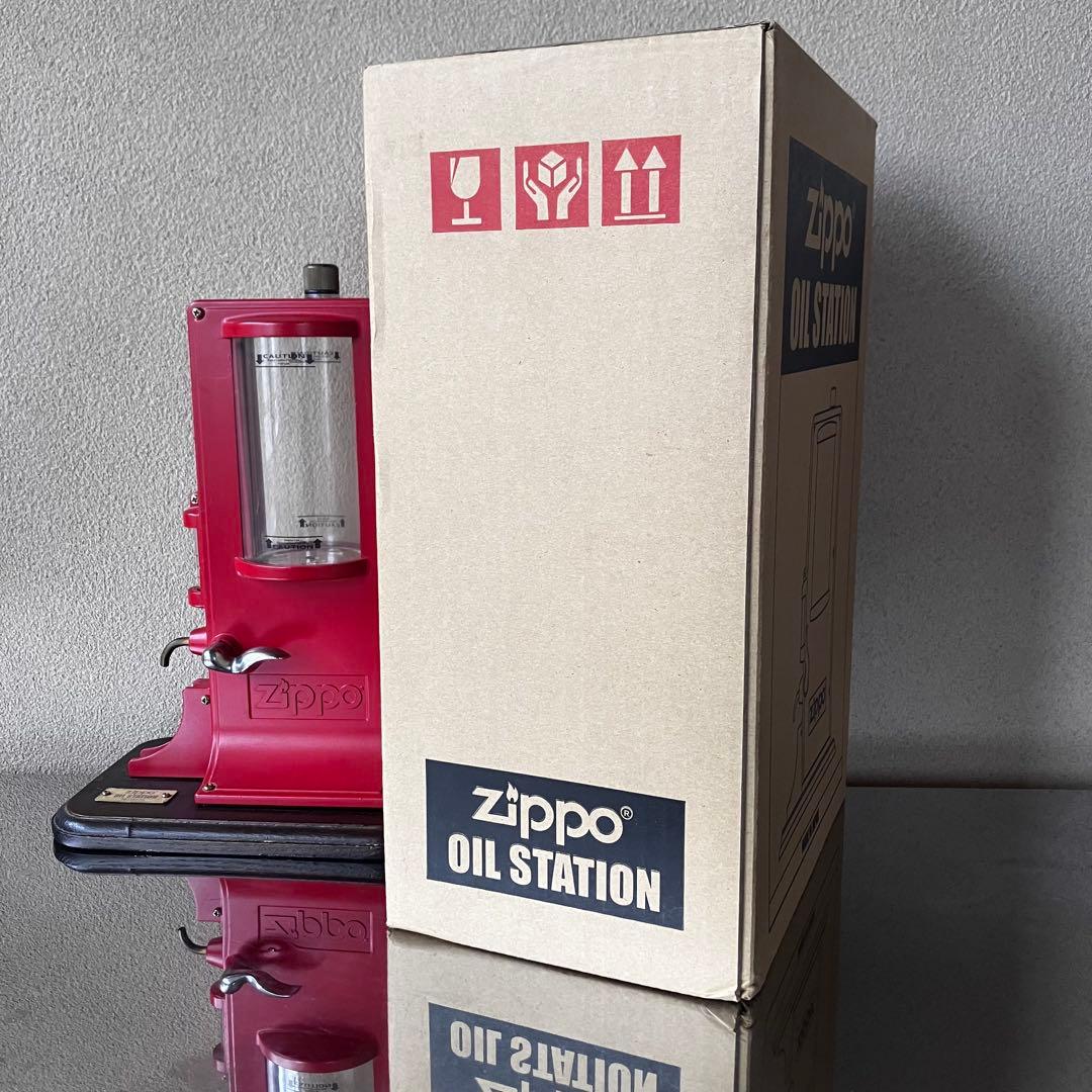激レア zippoオイルステーション　ヴィンテージ　シリアルナンバー入り