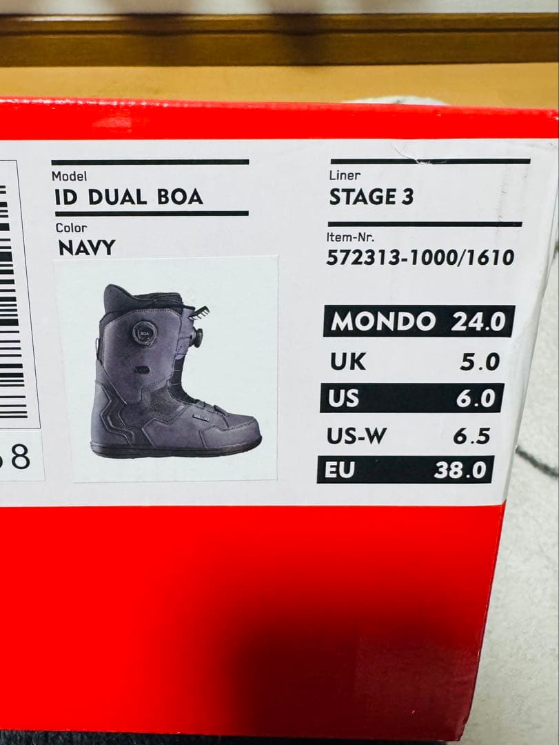 使用回数3回　24-25 DEELUXE ID DUAL BOA 24㌢