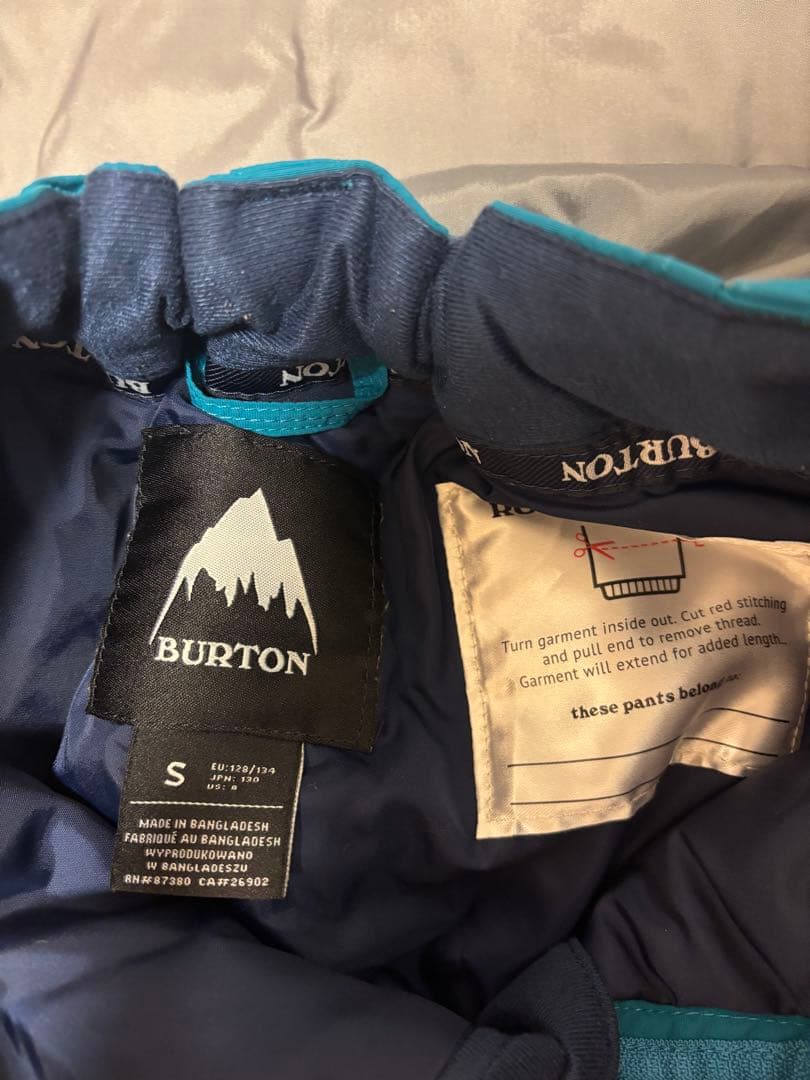 BURTON 子ども用スノーボードウェア Sセット