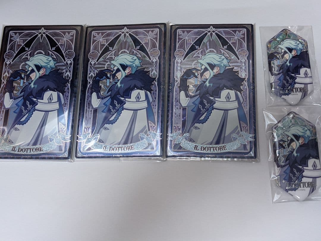 原神 博士 ドットーレ 霜痕与权焰シリーズ ホログラムカード 缶バッジ