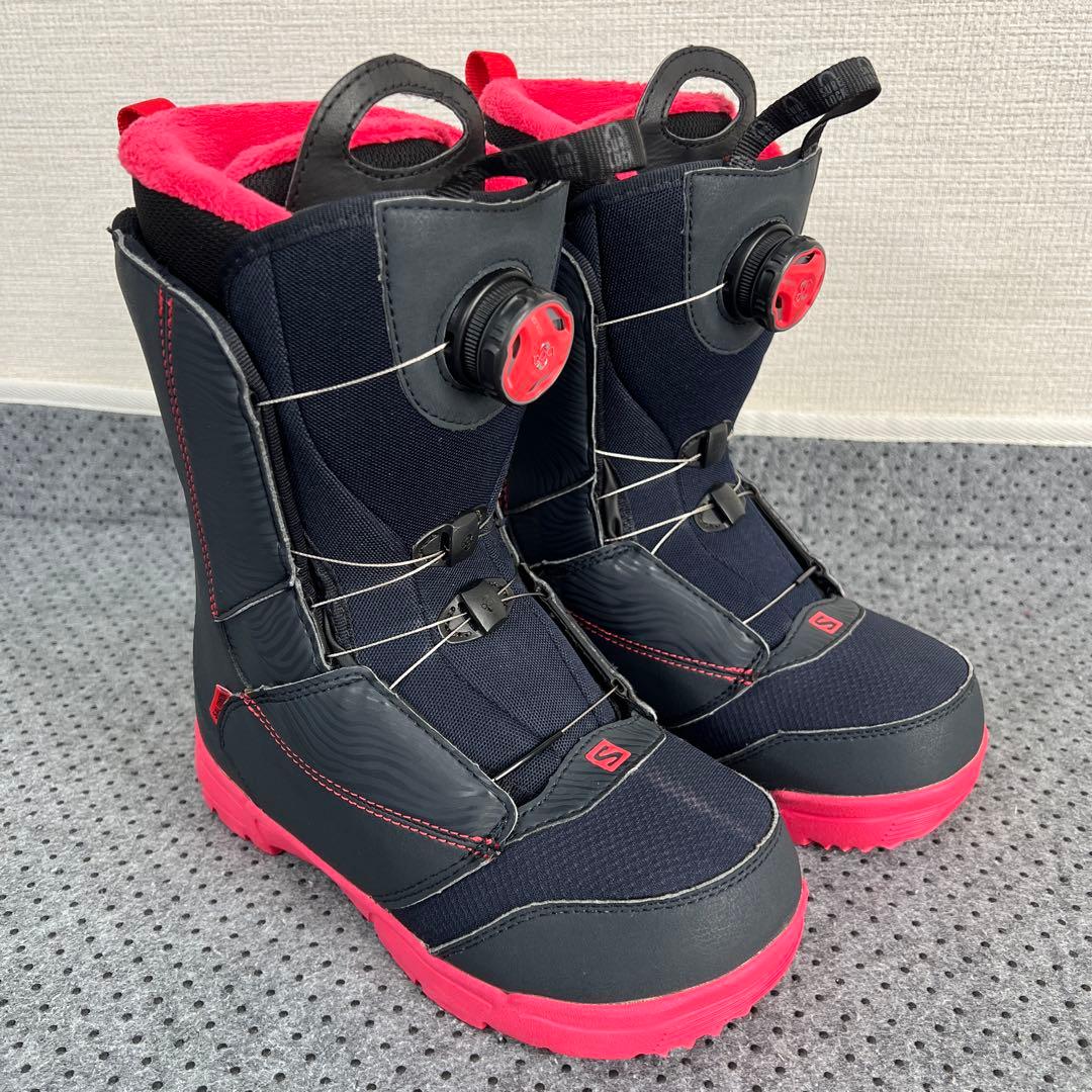 ２回使用 レディース 23cm SALOMON PEARL BOA ブーツ