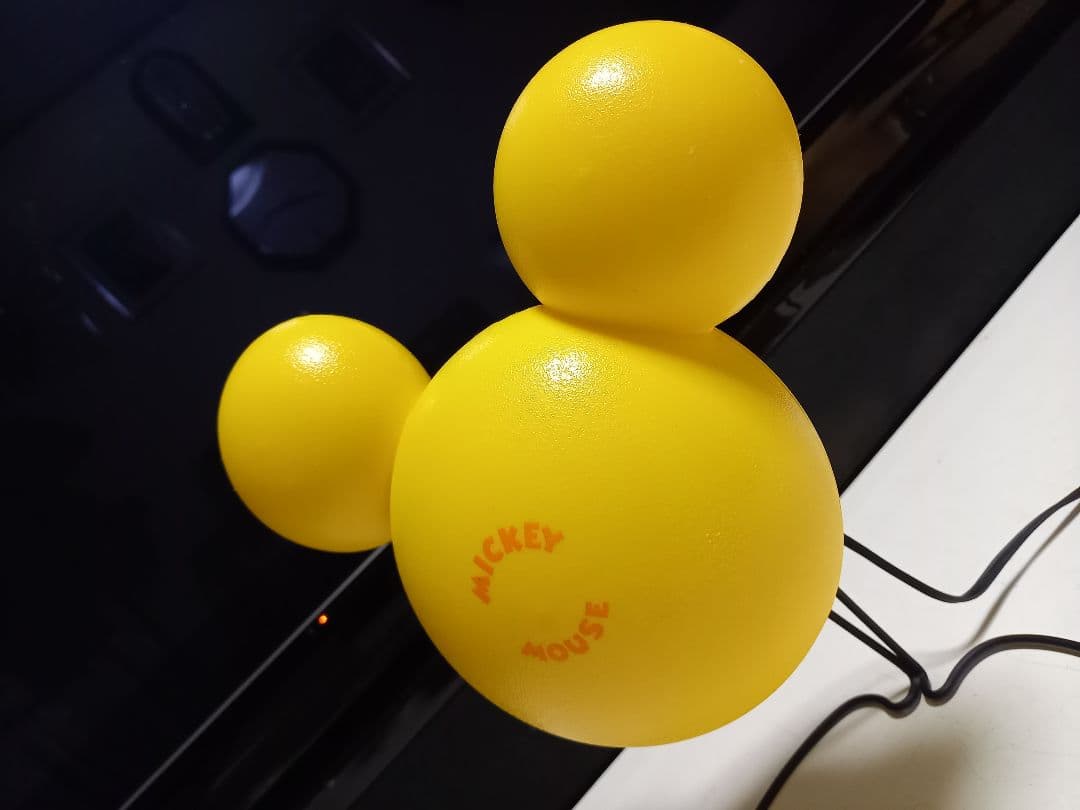 レア　1980's　ポストモダン　サンキョー　イエロー　ミッキーマウス　ランプ