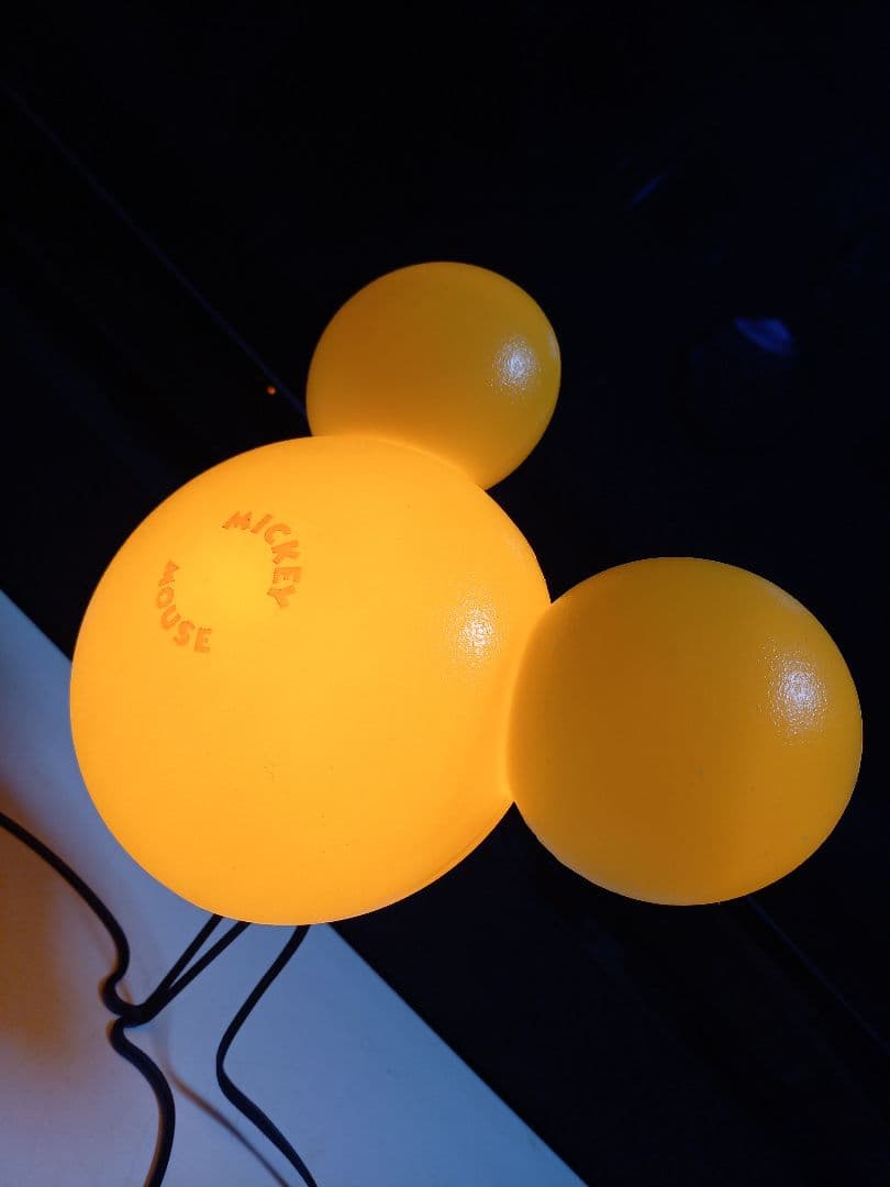 レア　1980's　ポストモダン　サンキョー　イエロー　ミッキーマウス　ランプ