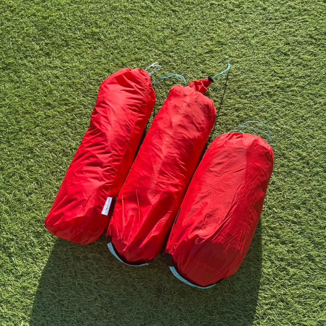 希少 テンマクデザイン　パンダテント レッド タープセット