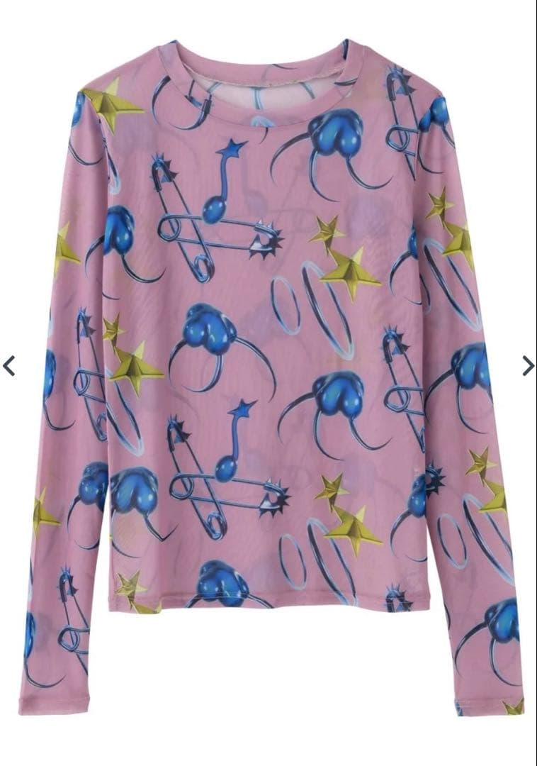 新品 LiSA ROY 総柄シアートップス