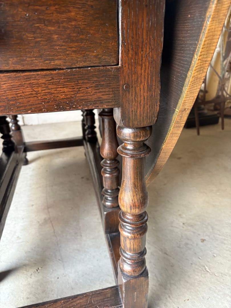 ゲートレッグテーブル/ラージ/オークバタフライテーブル