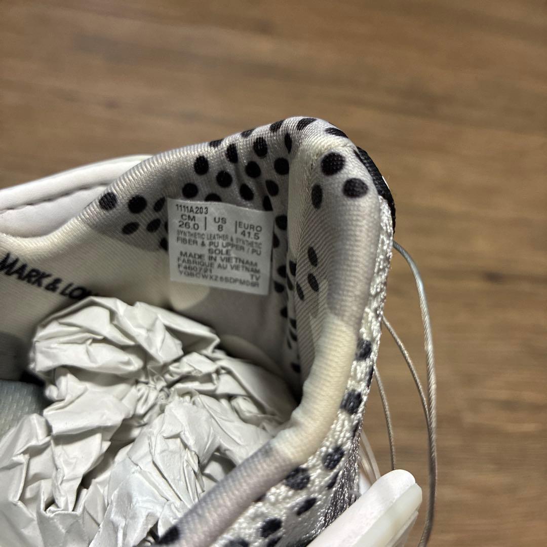 MARK & LONA ASICS コラボ ゴルフシューズ 白✖️シルバー26cm