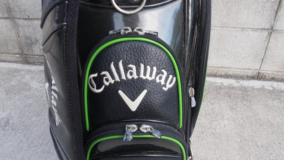 石川遼プロ使用モデル キャロウェイ 合成皮革 3点式 プロモデル キャディバッグ