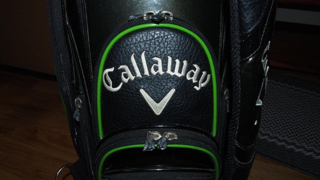 石川遼プロ使用モデル キャロウェイ 合成皮革 3点式 プロモデル キャディバッグ