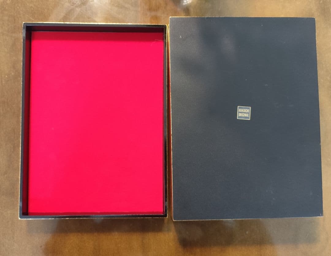 金沢金銀箔工芸 HAKUICHI 花見鳥 文箱　合口文庫