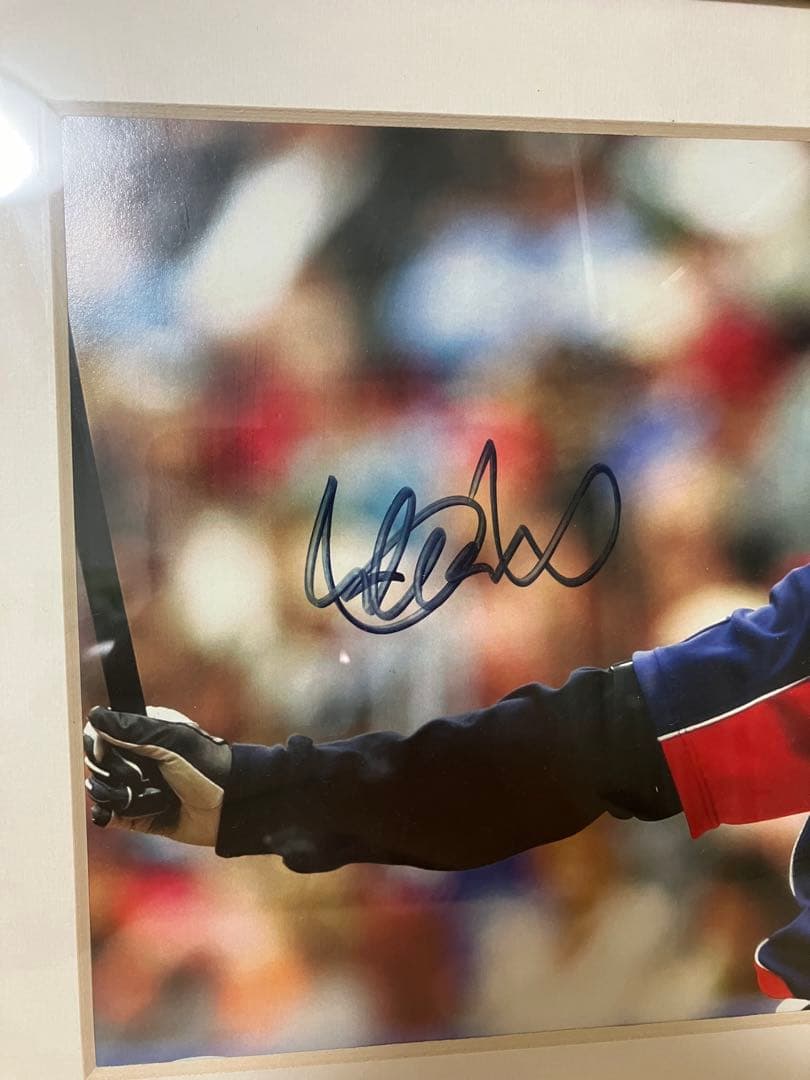 【希少品】イチロー　直筆サイン写真　額縁セット