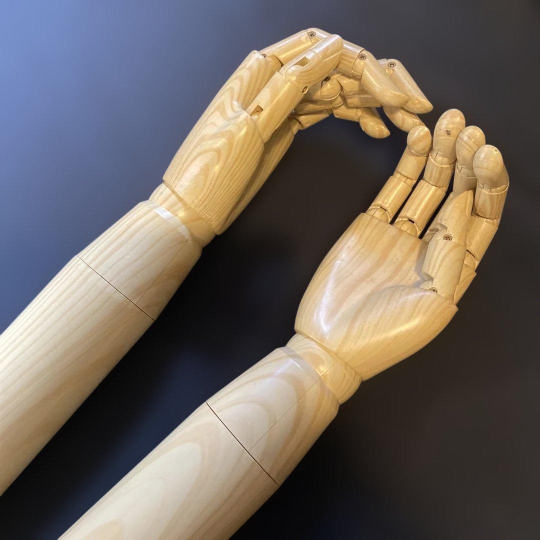 布製 トルソー マネキン 木製 猫足 スタンド付き