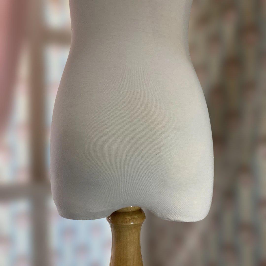 布製 トルソー マネキン 木製 猫足 スタンド付き