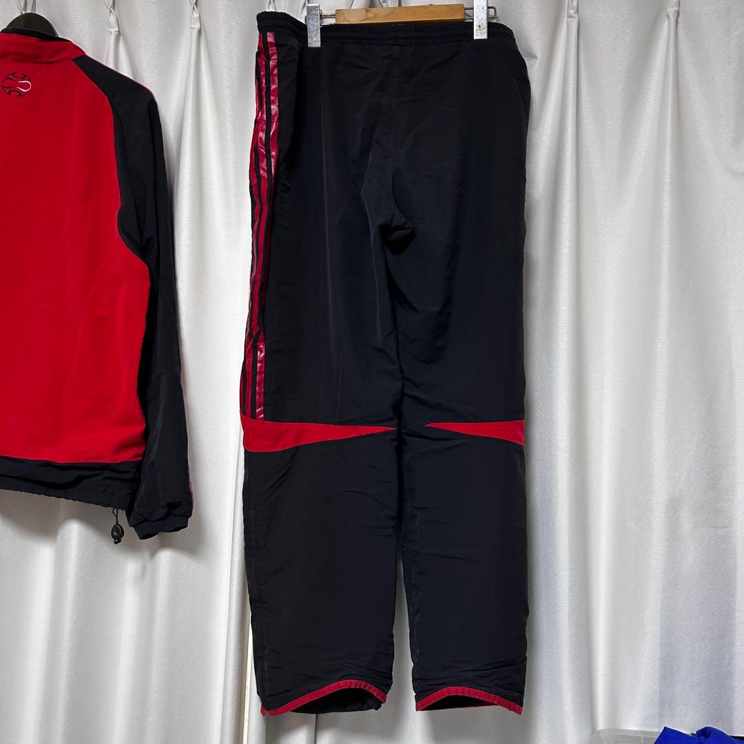 adidas ACミラン トレーニングウェア 上下セット レッド L