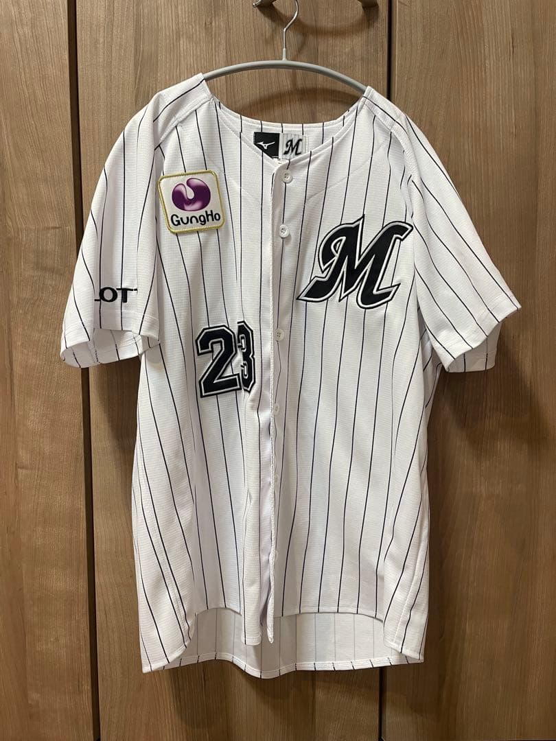 石川慎吾 千葉ロッテマリーンズ ホーム ユニフォーム Mサイズ