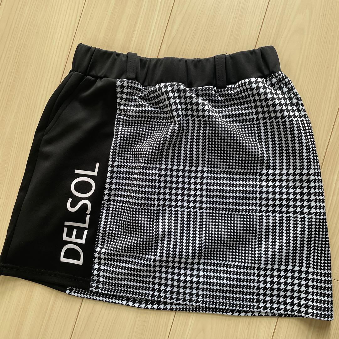 ゴルフレディースウェア　DELSOL チェック柄 セットアップ