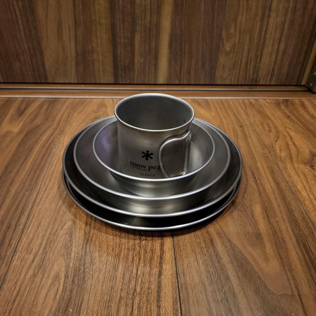 スノーピーク 食器セット チタンマグ付き