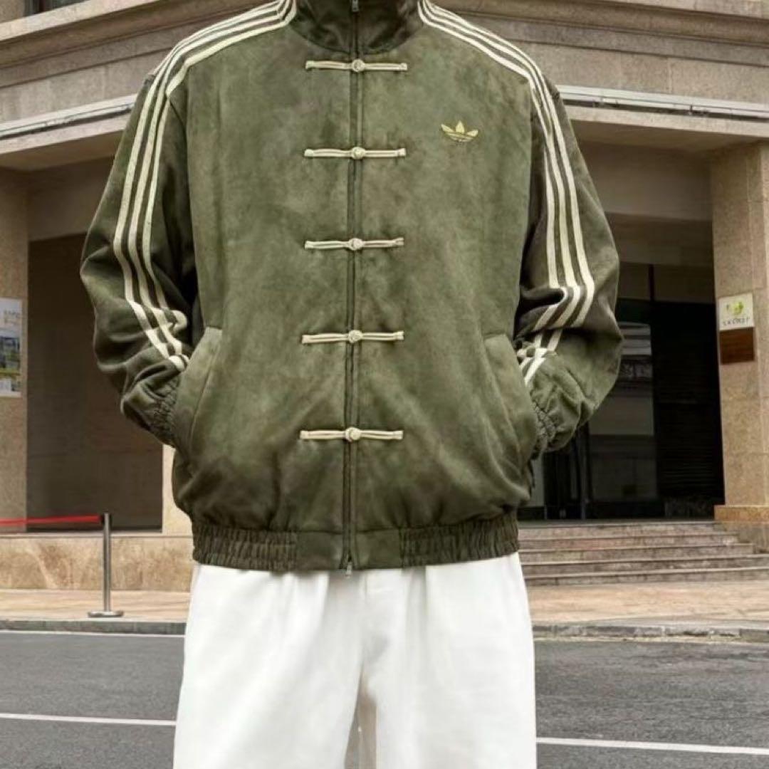 adidasアディダス 中国限定 蛇年トラックジャケット 緑Sサイズ”