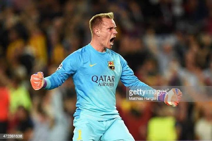 テアシュテーゲン　実使用スパイク　証明書付き アディダス プレデター　バルセロナ