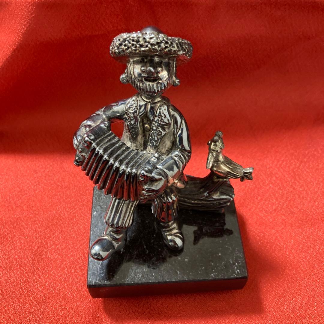 リ*君様 Frank Meisler シルバー925 アコーディオンを持つ男性