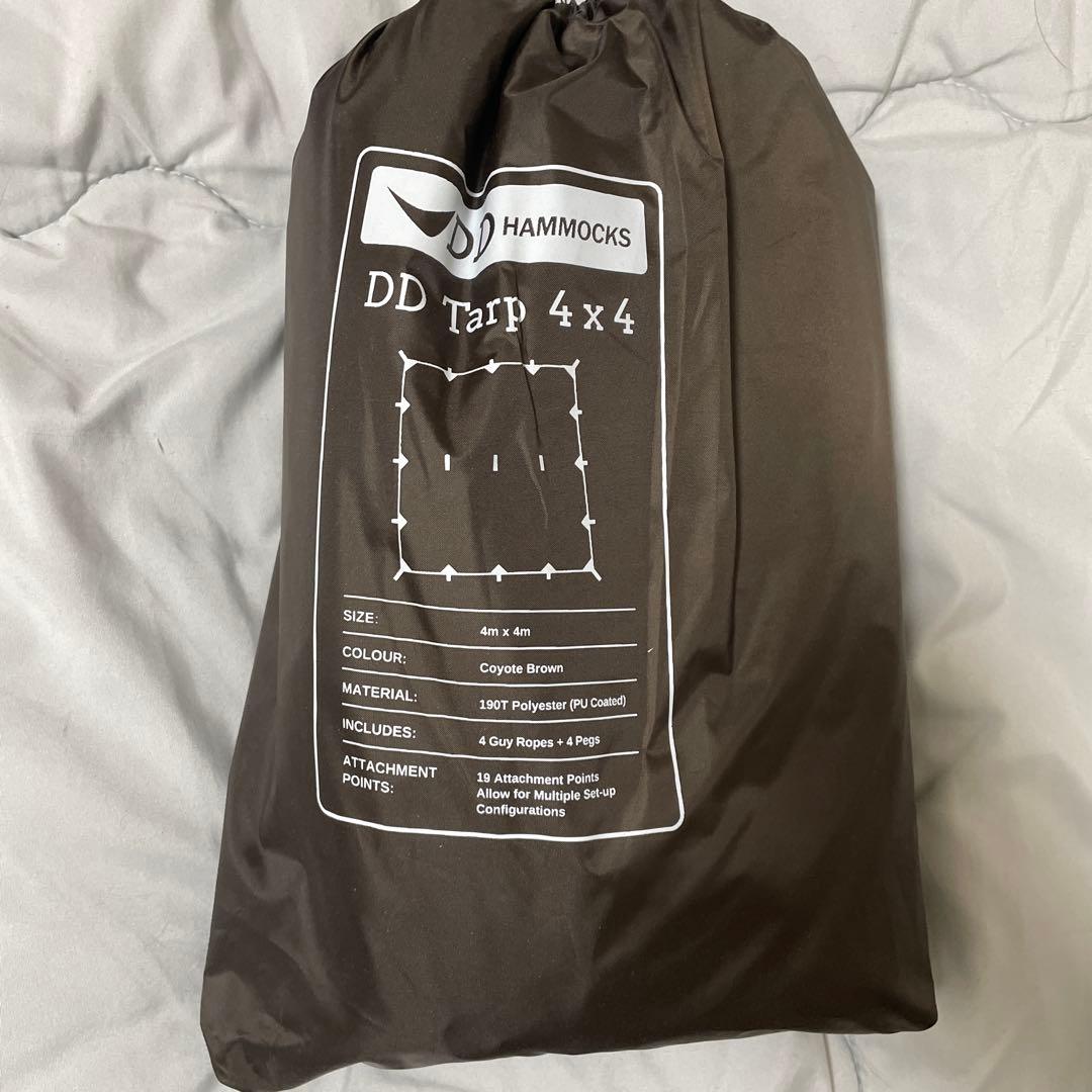 【新品未使用】DDタープ 4m DD Tarp 4×4 DDハンモック　コヨーテ