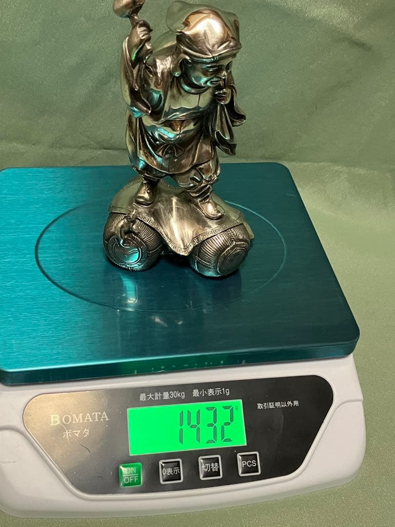 大黒天　高村光雲原型　洋銀製