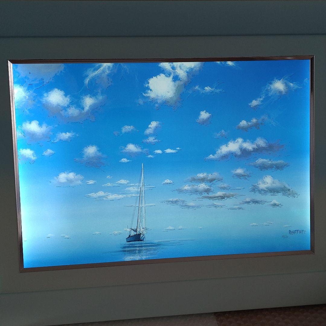 【作品証明書あり】ミッシェル・バテュ　青い輝き