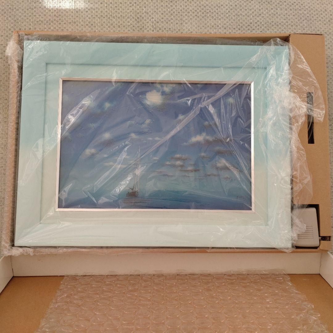 【作品証明書あり】ミッシェル・バテュ　青い輝き