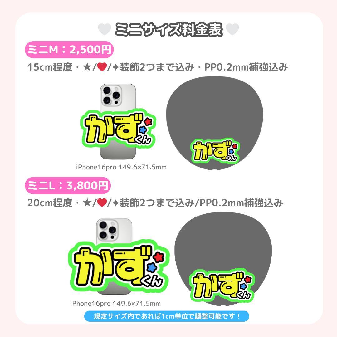 うちわ文字/うちわ屋さん/うちわ文字オーダー/文字パネル/ミニサイズ