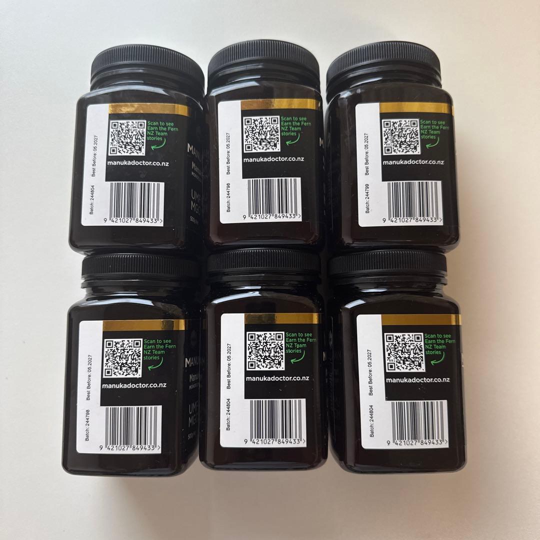 MANUKA DOCTOR マヌカハニー UMF6+ 500g 6個セット