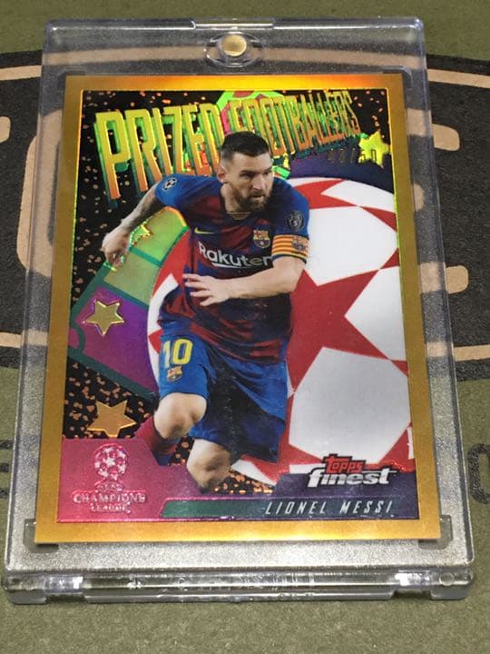 【祝MVP／50シリ】Finest CL／messi サッカーカード