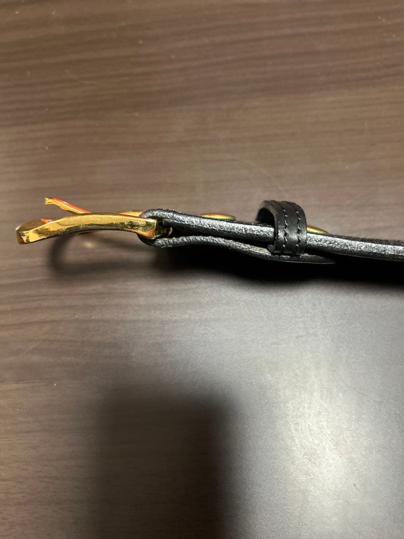 〈美品〉VOLK V-9 LEATHER BELT ブラック