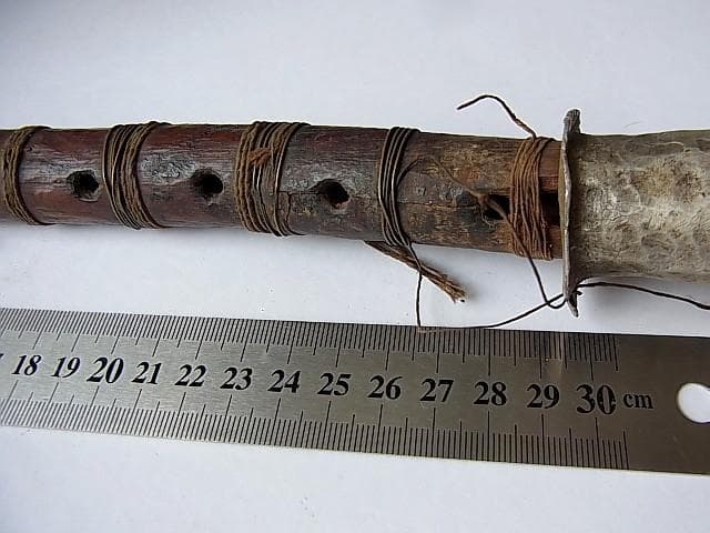 ★W2702★ネパール 古い 笛 シャーナイ リード楽器 瞑想 仏具