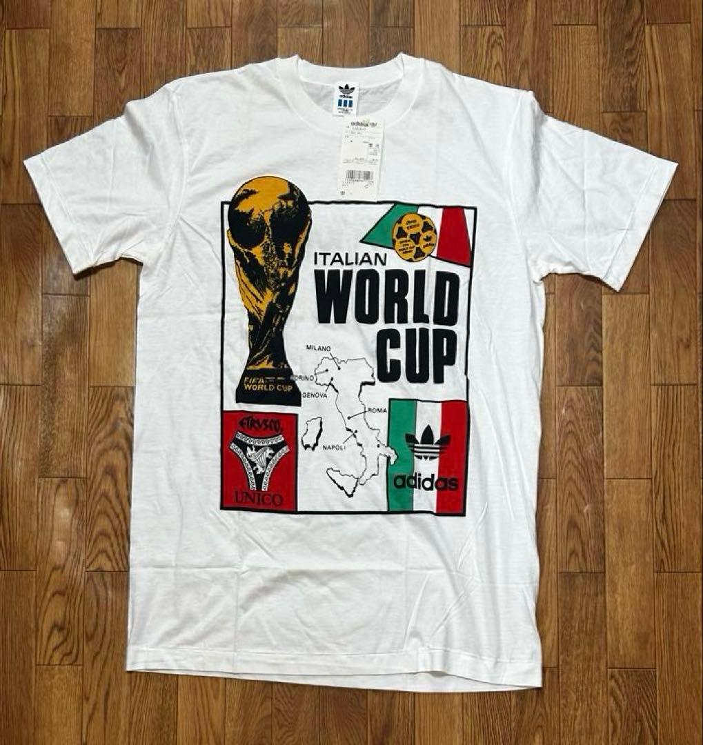 adidas 90年W杯 Tシャツ M デサント企画 激レア
