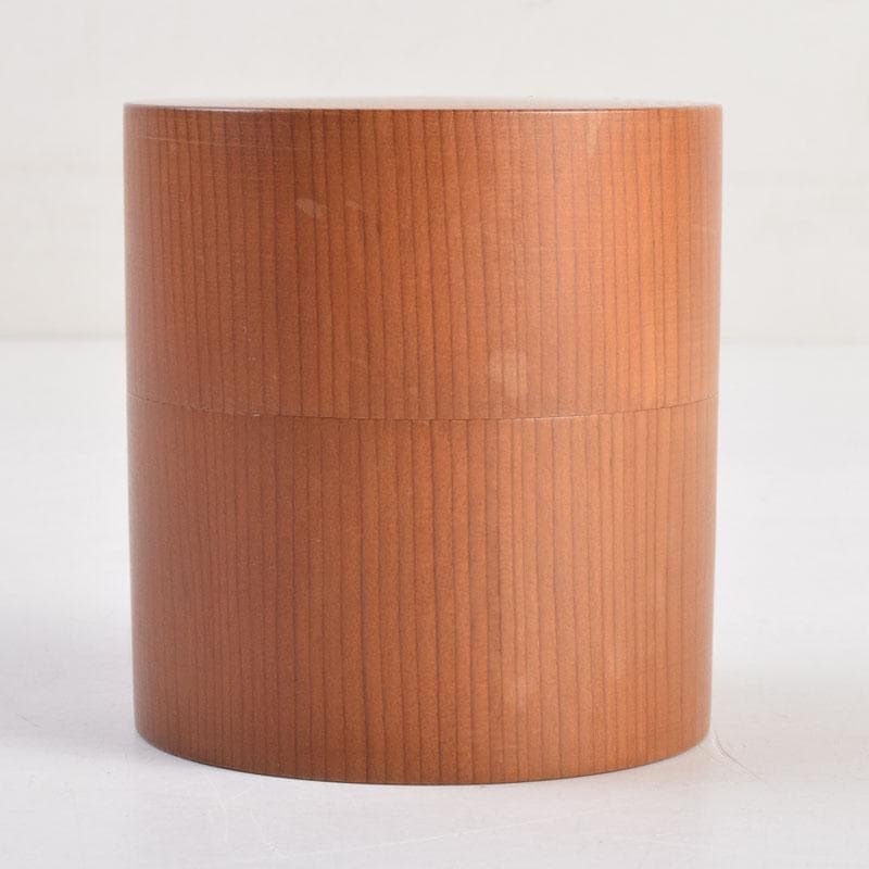 茶道具　飛騨一位細工　茶筒　時代箱　V　8860