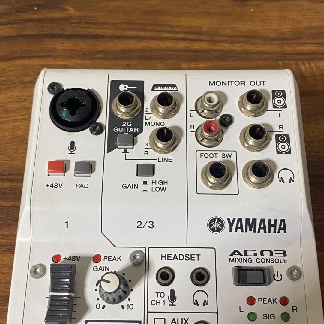 YAMAHA AG03 USBミキサー ホワイト 中古