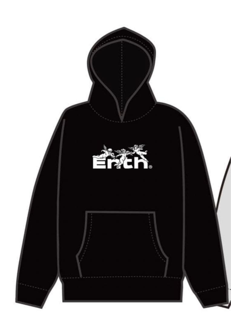 ENTH フード付きパーカー ブラック 2XL